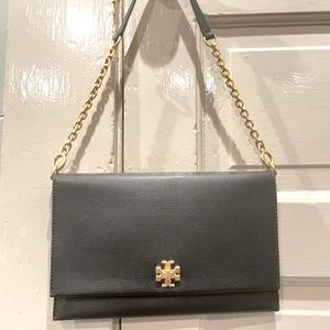 Tory Burch Black Kira Clutch Shoulder Bag